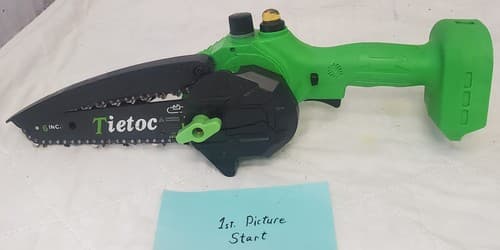 Tietoc 6-Inch Cordless Mini Chainsaw Electric Pruning Saw for Wood Cutting - Image 1