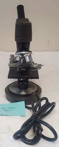 Vintage Swift Instruments Lab Microscope Monocular Optical Scope w/ Power Cord - Image 1