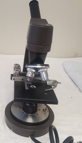 Vintage Swift Instruments Lab Microscope Monocular Optical Scope w/ Power Cord - Thumbnail 7