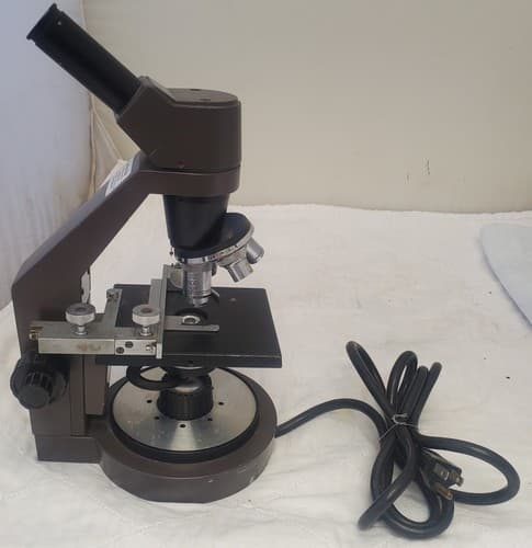 Vintage Swift Instruments Lab Microscope Monocular Optical Scope w/ Power Cord - Thumbnail 2