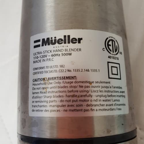 Mueller Austria Multi Purpose 500 Watts Ultra Stick Hand Blender - Thumbnail 2