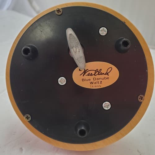 Westland Musical Porcelain Carousel Action Horse Blue Danube Waltz - Thumbnail 3