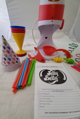 New! Jelly Belly Snow Cone Cups & Straws Decorating Kit Electric Ice Shaver - Thumbnail 7