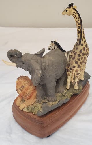 Westland Limited Edition Natures Images Zoo Animals Music Box Born Free - Thumbnail 7