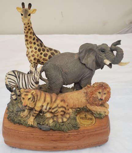 Westland Limited Edition Natures Images Zoo Animals Music Box Born Free - Thumbnail 5