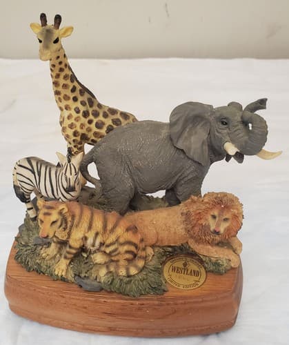 Westland Limited Edition Natures Images Zoo Animals Music Box Born Free - Thumbnail 10