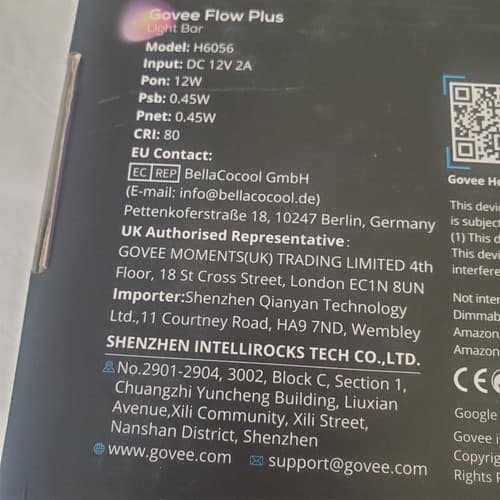 Govee Flow Plus Light Bar H6056 12V 2A Smart Light Bars - Thumbnail 3