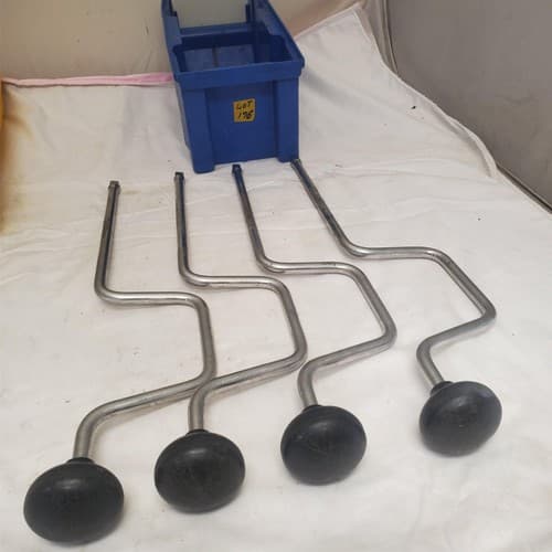 Lot of 4 Vintage Brace Drill Cranks Hand Drill Tools LOT-176 - Image 1