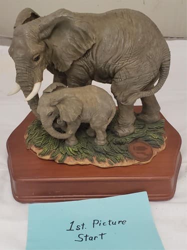 San Francisco Music Box Company Elephant Figurine National Geographic Society - Image 1