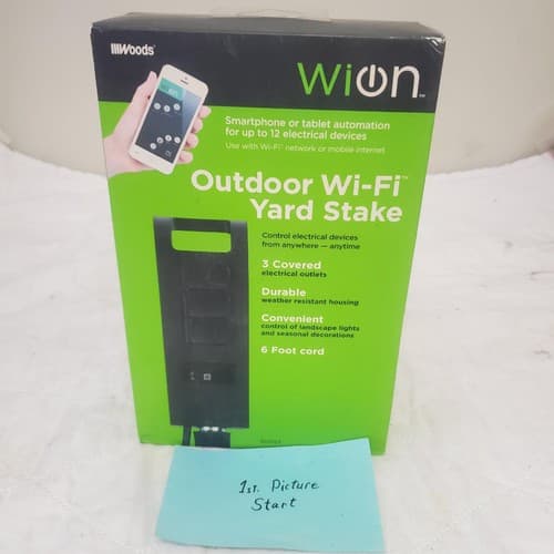 Wion 50053 Outdoor Wi-Fi Yard Stake with Smartphone or Tablet Automation - Image 1