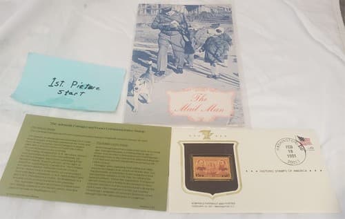 The Mail Man Booklet By Gerald Cullinan & The Admirals Farragut Us Stamp - Image 1
