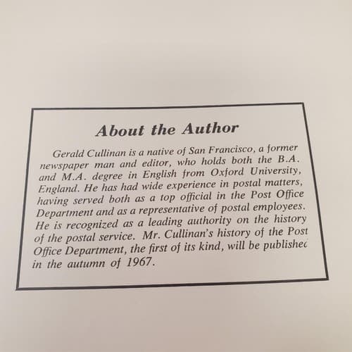 The Mail Man Booklet By Gerald Cullinan & The Admirals Farragut Us Stamp - Thumbnail 6