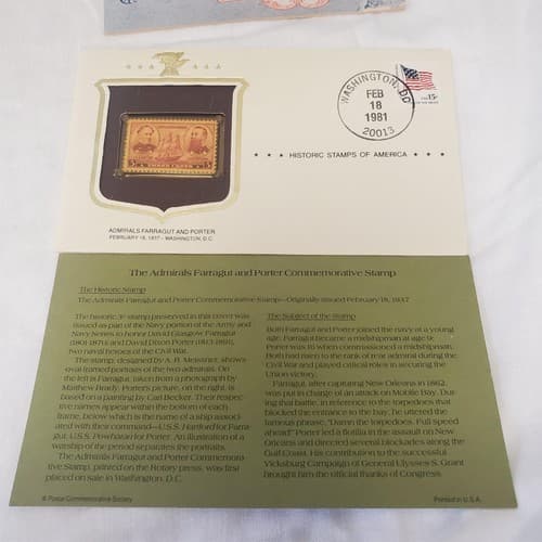 The Mail Man Booklet By Gerald Cullinan & The Admirals Farragut Us Stamp - Thumbnail 8