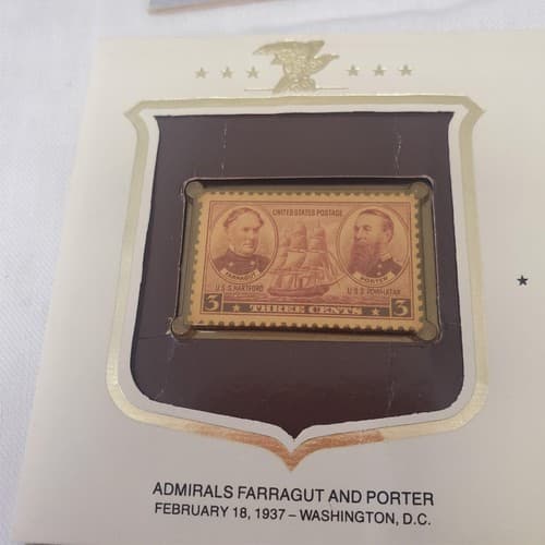 The Mail Man Booklet By Gerald Cullinan & The Admirals Farragut Us Stamp - Thumbnail 9