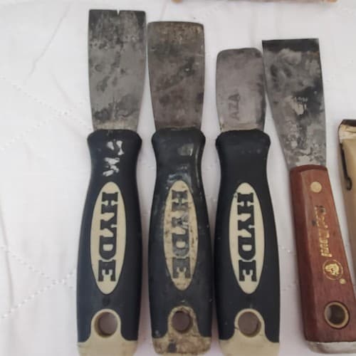 Lot of 5 Hyde & Red Devil Stiff Paint Putty Knife LOT-711 - Thumbnail 4