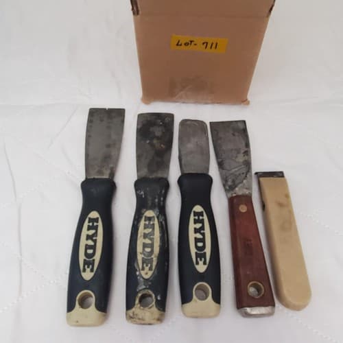 Lot of 5 Hyde & Red Devil Stiff Paint Putty Knife LOT-711 - Thumbnail 6