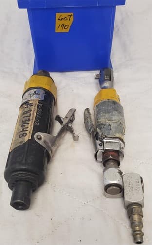 Lot of 2 Blue Point & Atlas Copco Ratchet Socket Wrench Pneumatic Tool LOT-190 - Image 1