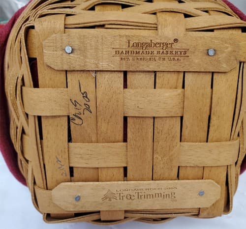 Longaberger Holiday Basket Set 2003–2006 Melody Gumdrop Tinsel Berry w/ Boxes - Thumbnail 7