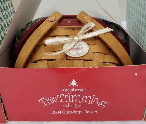 Longaberger Holiday Basket Set 2003–2006 Melody Gumdrop Tinsel Berry w/ Boxes - Thumbnail 15