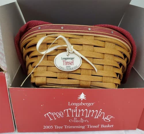 Longaberger Holiday Basket Set 2003–2006 Melody Gumdrop Tinsel Berry w/ Boxes - Thumbnail 16