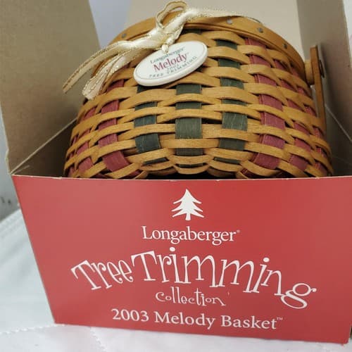 Longaberger Holiday Basket Set 2003–2006 Melody Gumdrop Tinsel Berry w/ Boxes - Thumbnail 14