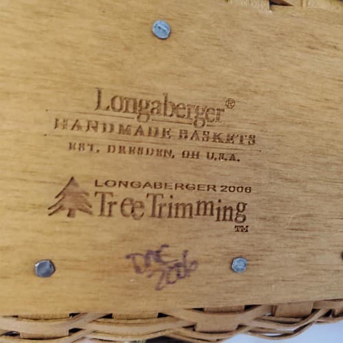 Longaberger Holiday Basket Set 2003–2006 Melody Gumdrop Tinsel Berry w/ Boxes - Thumbnail 13