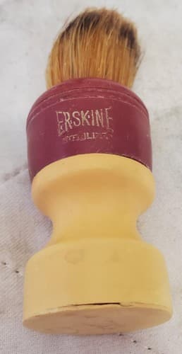 Lot of 6 Assorted Vintage Shaving Brushes & Razor - Thumbnail 8