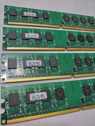 2GB Total DDR2 Dimm1 B0QFT PO# 149971 USA Made Memory - Thumbnail 2