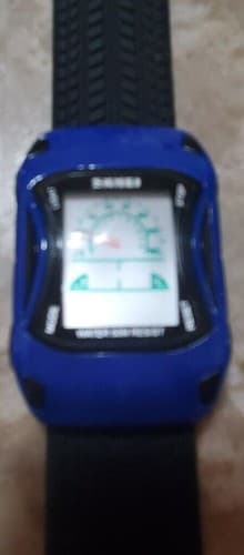 SKMEI Blue Kids Alarm Date Racing Car Toy Digital Wristwatch Water Resistant - Thumbnail 2