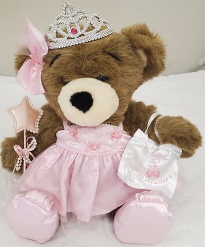 Build a Bear Workshops Brown Bear With Pink Ballerina Tutu Outfit - Thumbnail 2