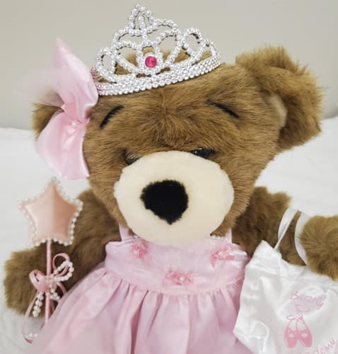 Build a Bear Workshops Brown Bear With Pink Ballerina Tutu Outfit - Thumbnail 4