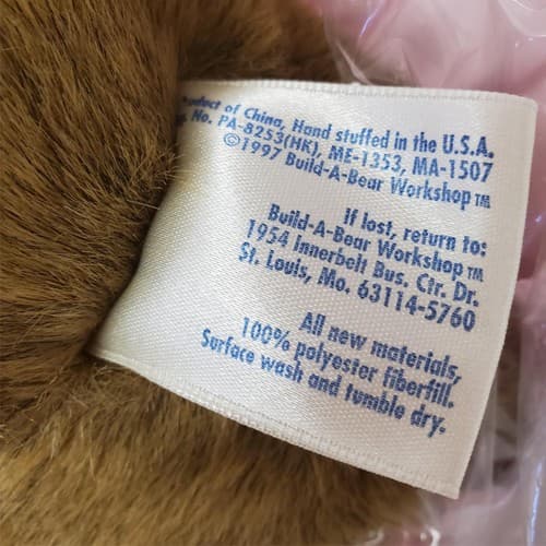 Build a Bear Workshops Brown Bear With Pink Ballerina Tutu Outfit - Thumbnail 7