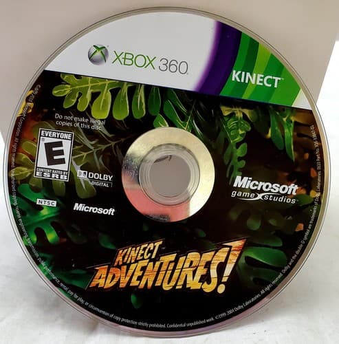 Kinect Adventures Microsoft Xbox 360 Video Game Disc Only - Image 1