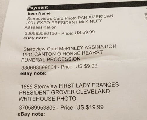 1901 President McKinley, Funeral Procession Cleveland White House Stereoview - Thumbnail 5