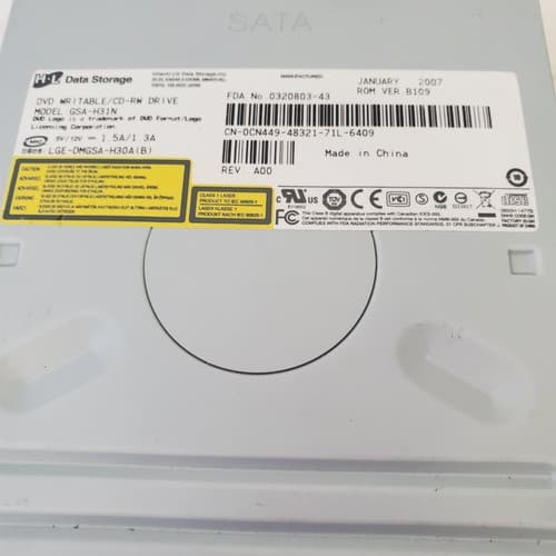 Hitachi-LG DVD Writable/CD-RW Drive Model GSA-H20L - Thumbnail 2