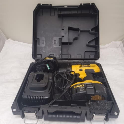 Dewalt 18V DC759 Cordless Drill Impact Driver Kit With Case LOT-516 - Image 1
