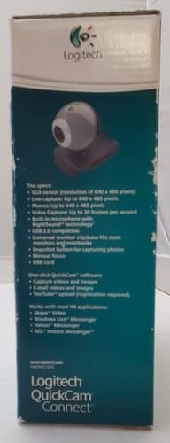 NEW LOGITECH QuickCam Connect for Video Calling, Web Camera Chatting, (E 2500) - Thumbnail 4