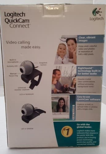 NEW LOGITECH QuickCam Connect for Video Calling, Web Camera Chatting, (E 2500) - Thumbnail 3