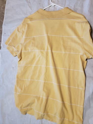 Banana Republic Striped Cotton Short Sleeve Pima Cotton Polo Men’s Shirt Size XL - Thumbnail 3