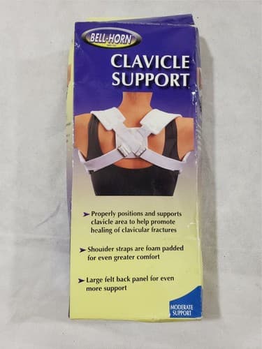 Bell-Horn Clavicle Moderate Support Back Strain Sprain Shoulders Brace - Small - Image 1