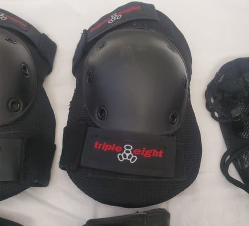 Triple Eight Black Multi-Sport Protective Knee Elbow Pads - Thumbnail 6