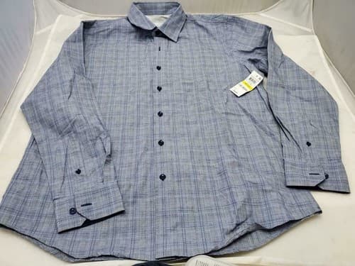 Tasso Elba Men's Plaid Button Down Long Sleeve Shirt Size Medium - Image 1