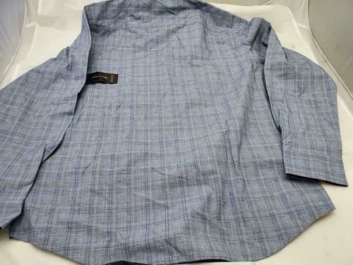 Tasso Elba Men's Plaid Button Down Long Sleeve Shirt Size Medium - Thumbnail 4