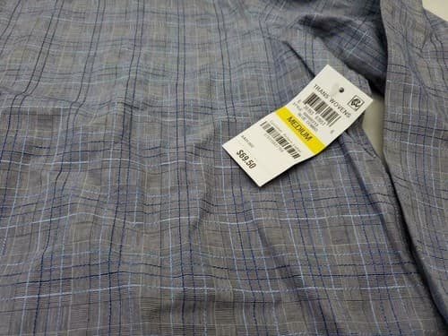 Tasso Elba Men's Plaid Button Down Long Sleeve Shirt Size Medium - Thumbnail 2