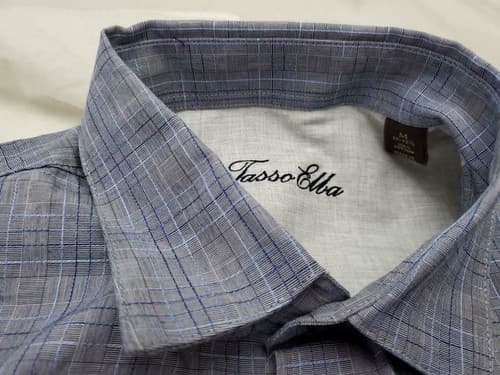 Tasso Elba Men's Plaid Button Down Long Sleeve Shirt Size Medium - Thumbnail 3