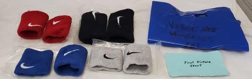 Set of 4 Vintage Nike Swoosh Wristbands - Image 1