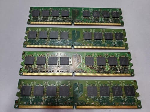 Lot of 4 - Hynix HYMP512U64BP8-S5 1GB PC2-6400U DDR-400 Server Memory Module - Thumbnail 3