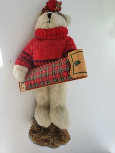 Vintage Out of the Woods Originals Collectible Christmas Teddy Bear - Image 1