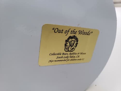 Vintage Out of the Woods Originals Collectible Christmas Teddy Bear - Thumbnail 4