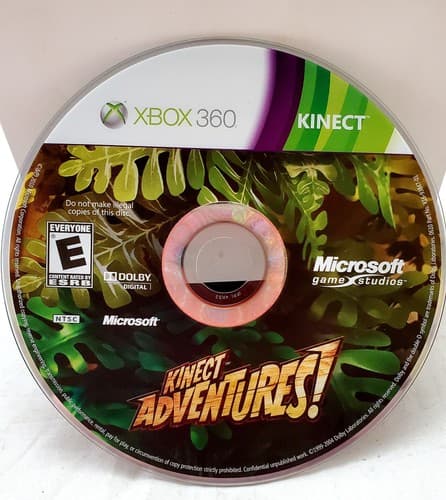 Kinect Adventures! Microsoft Xbox 360 Video Game Disc Only - Image 1